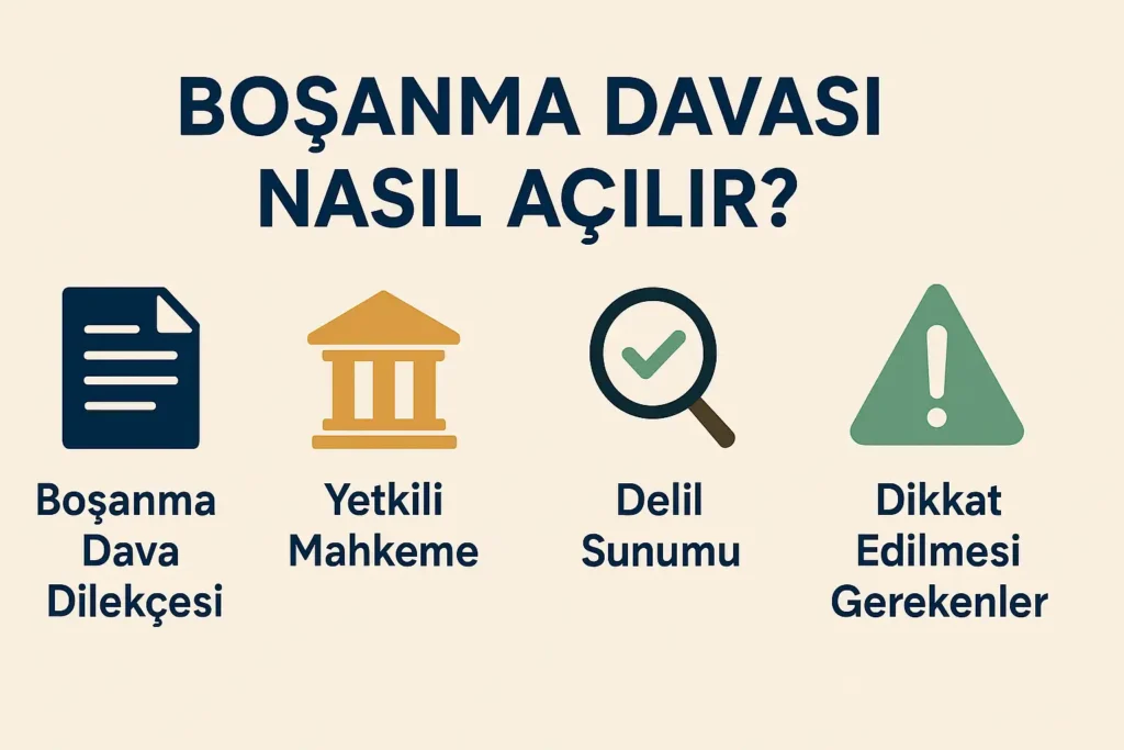 bosanma davasi adımları