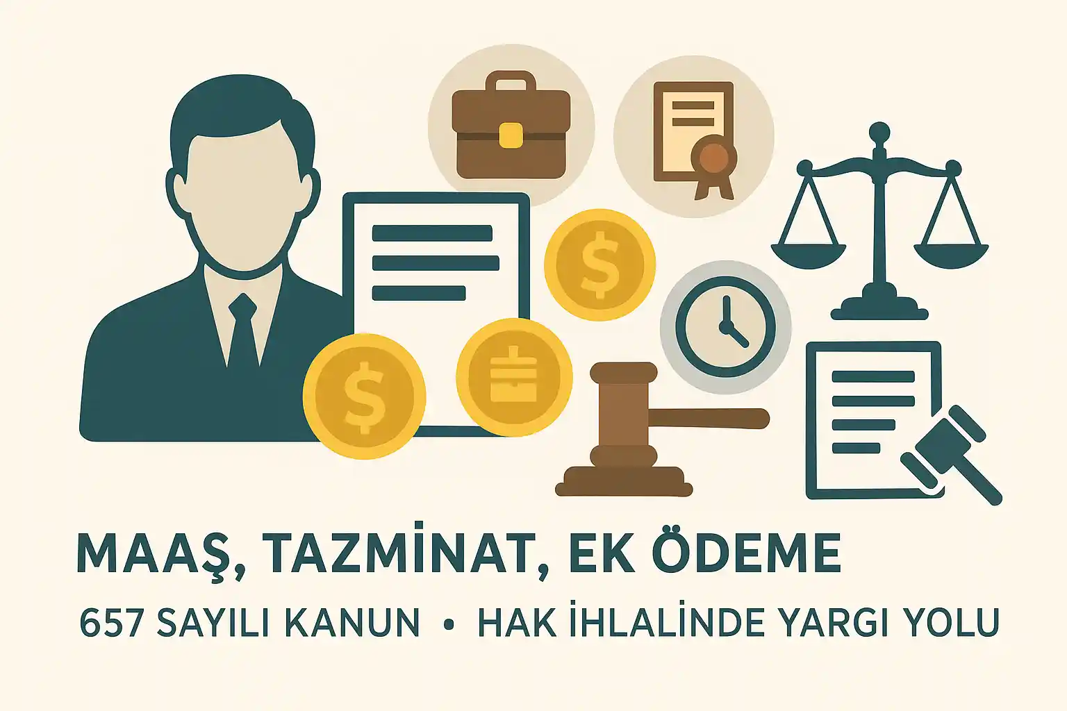 Maaş, Tazminat, Ek Ödeme • 657 Sayılı Kanun • Hak İhlalinde Yargı Yolu